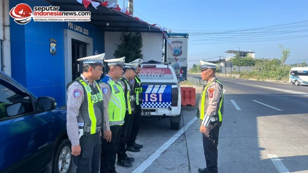Giat Etle Handheld depan pos Leces, Demi tingkatkan Kepatuhan Pengendara